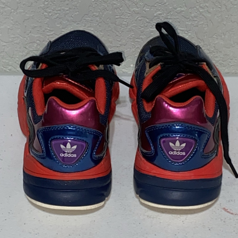 Adidas Falcon Women's Shoes Sneakers Size 9 Blue Red Collegiate Superhero CG6632 - Picture 3 of 7